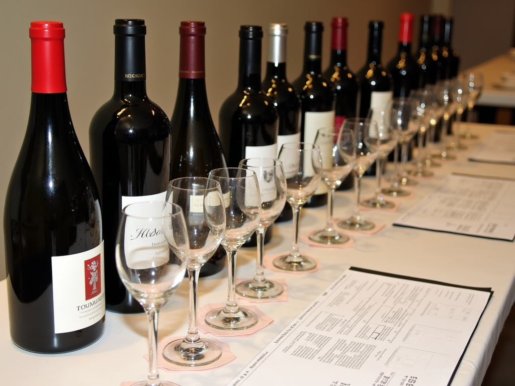 Wine tasting event with various brands