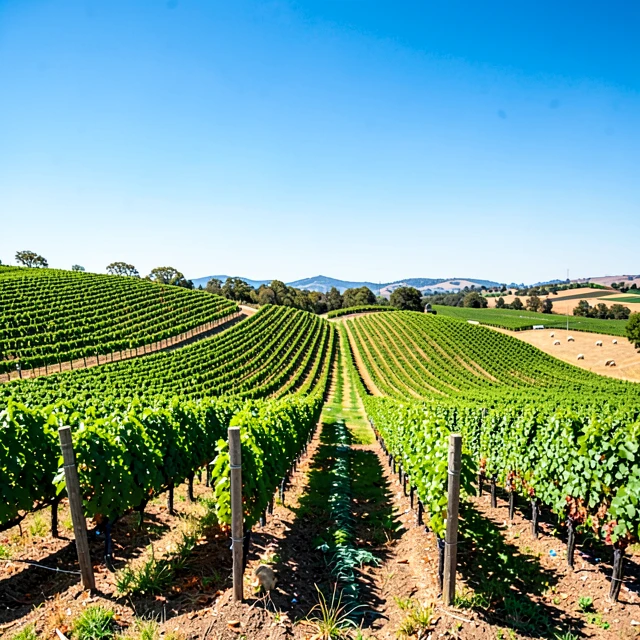 Sustainable vineyards in Sonoma County with natural farming practices