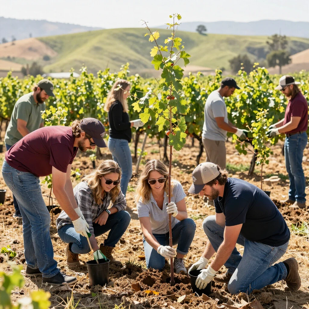 Jackson Family Wines team engaged in regenerative agriculture efforts