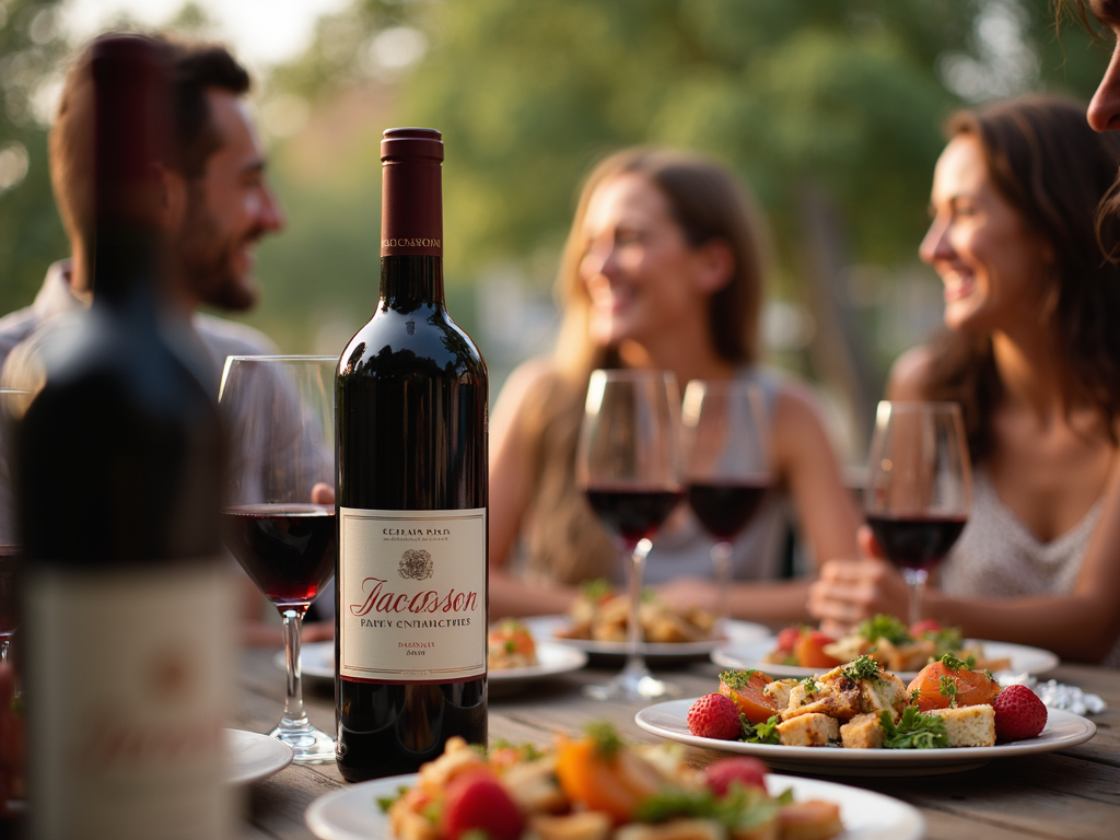 Friends enjoying Jackson Family Wines