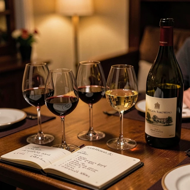 Beginner wine tasting setup with glasses and bottles ready for exploration