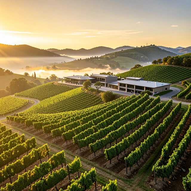 Napa Valley vineyards representing New World excellence