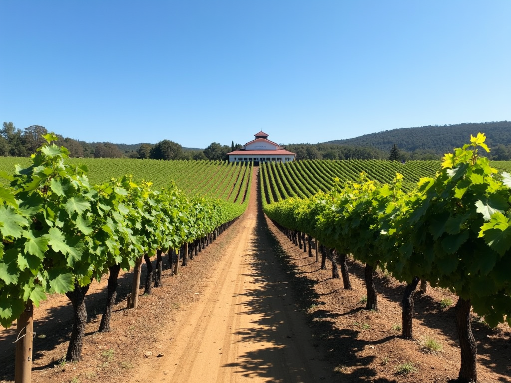 Panoramic view of Jackson Family Wines estate and vineyards