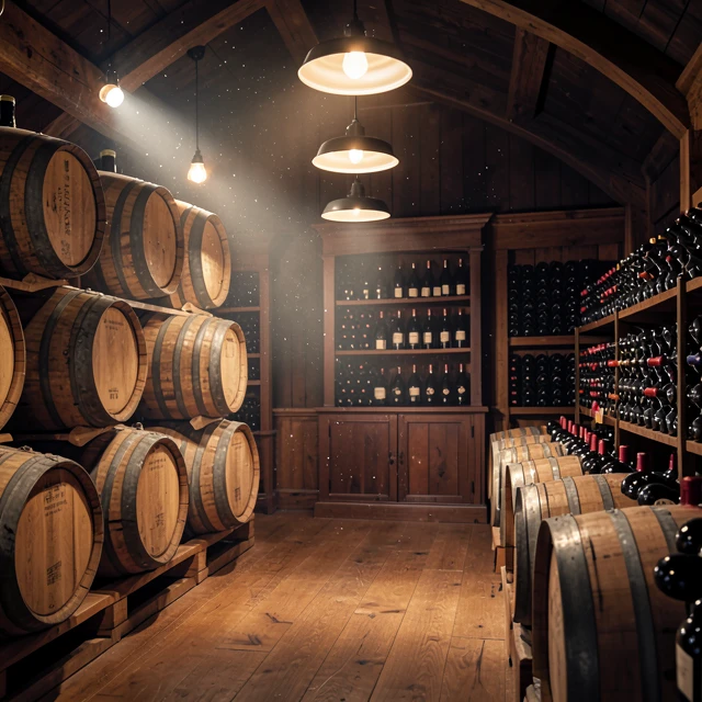 Traditional wine cellar at a Jackson Family Wines estate