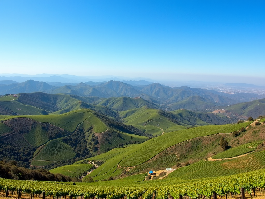 Scenic view of California's wine country