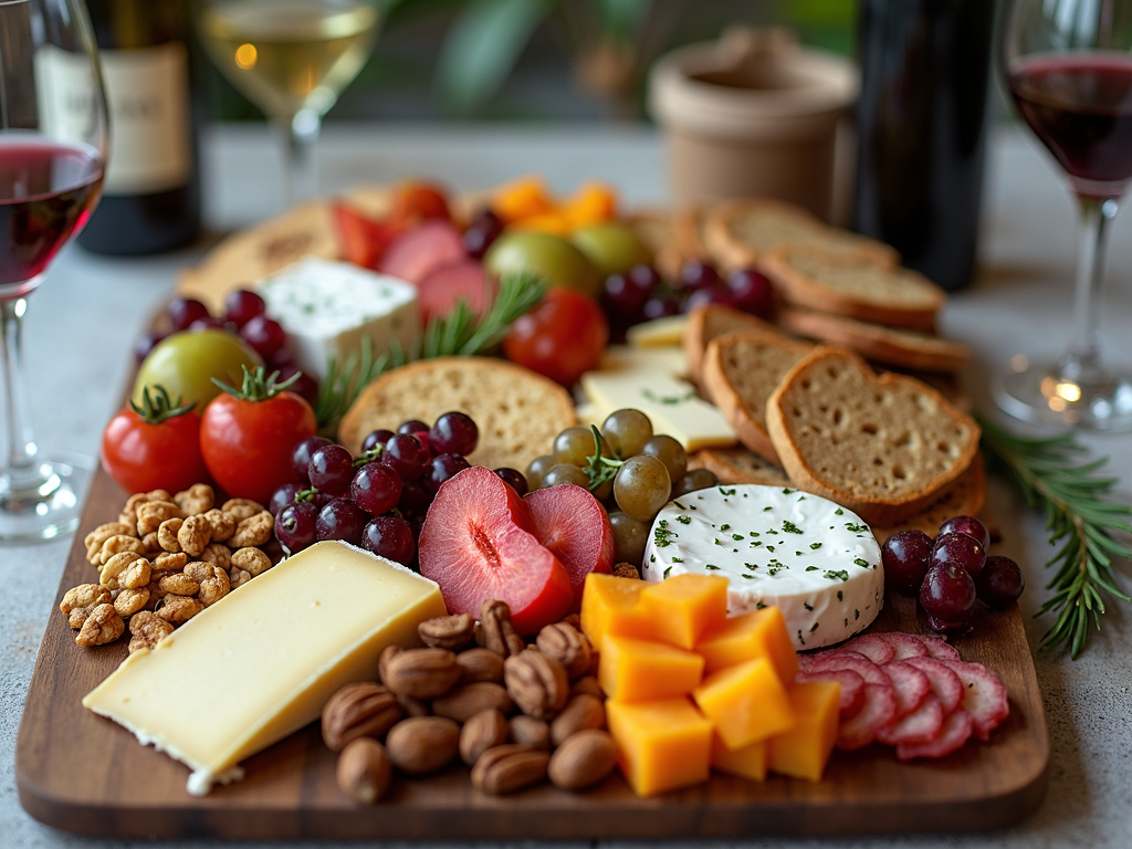 Sustainable charcuterie board for wine night