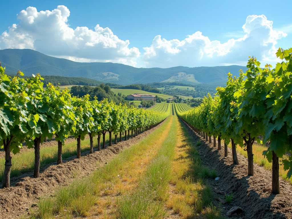 Sustainable vineyard with diverse ecosystem