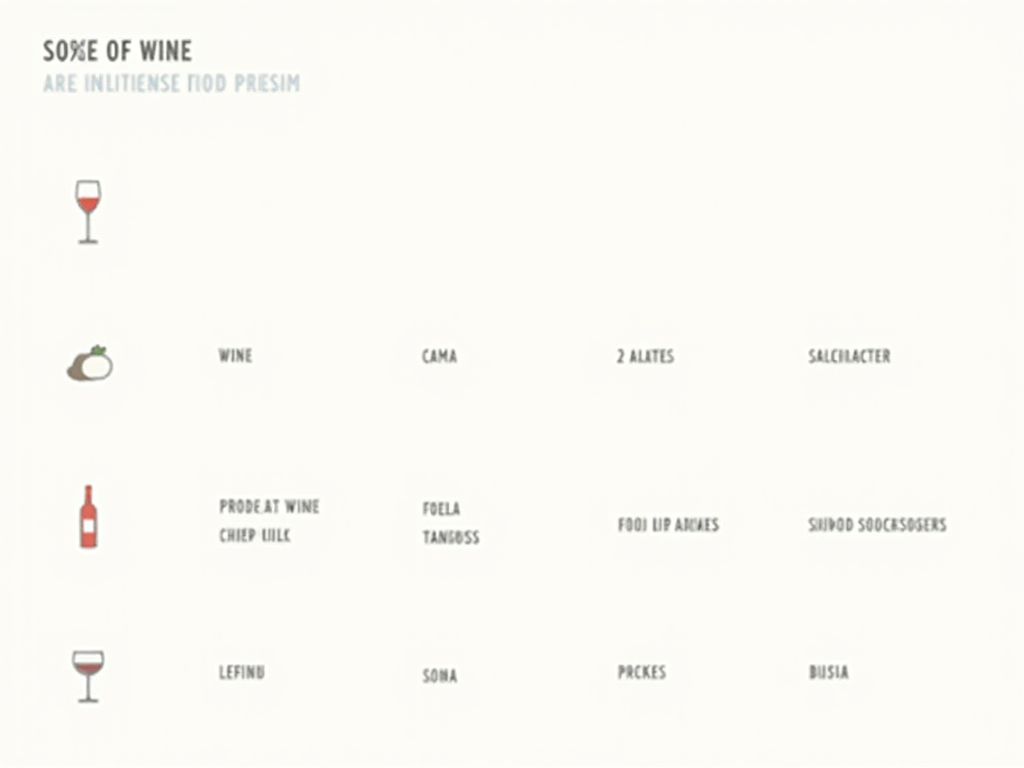 Wine pairing chart.