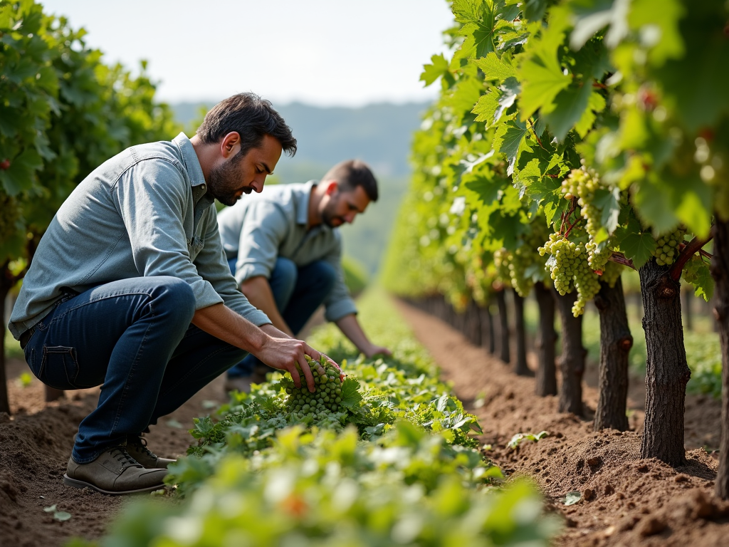 Vineyard workers