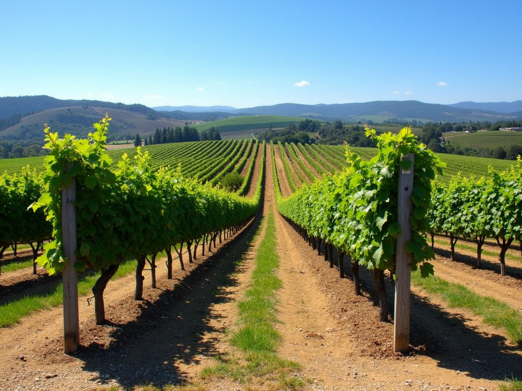 Vineyard in Sonoma County, California