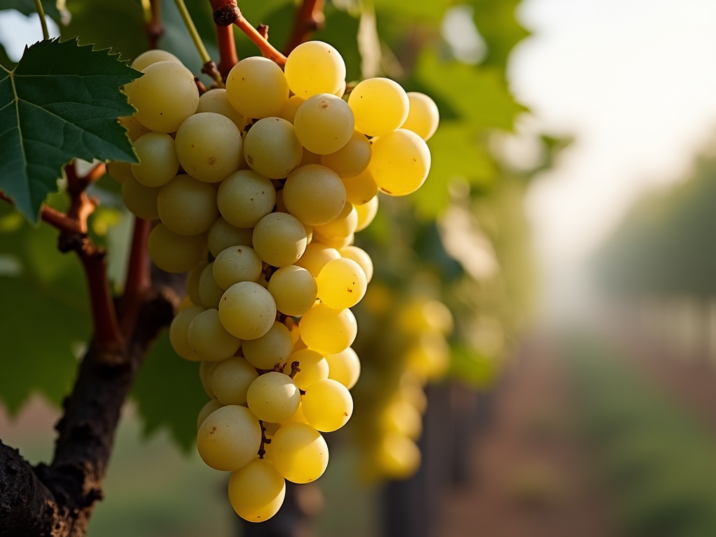 Chardonnay grapes in Sonoma County vineyard