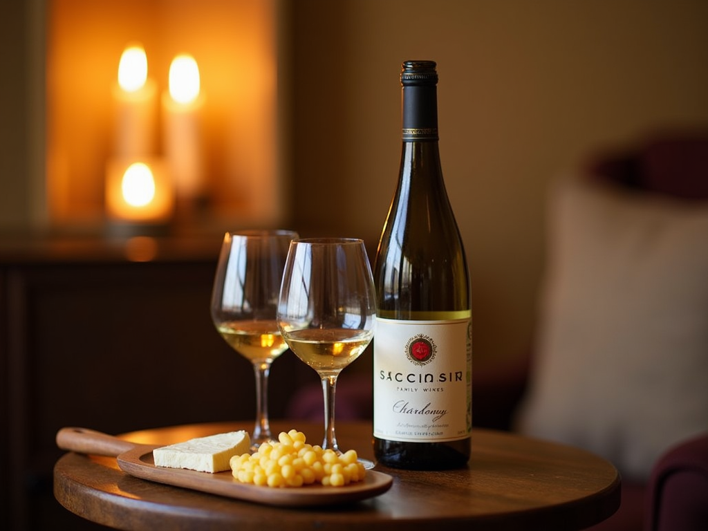 Setting up a cozy wine tasting space at home