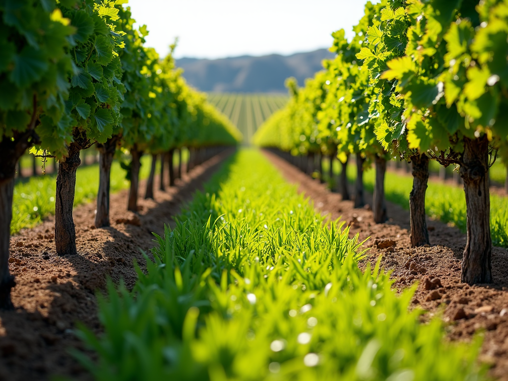 Cover crops in a Jackson Family Wines vineyard