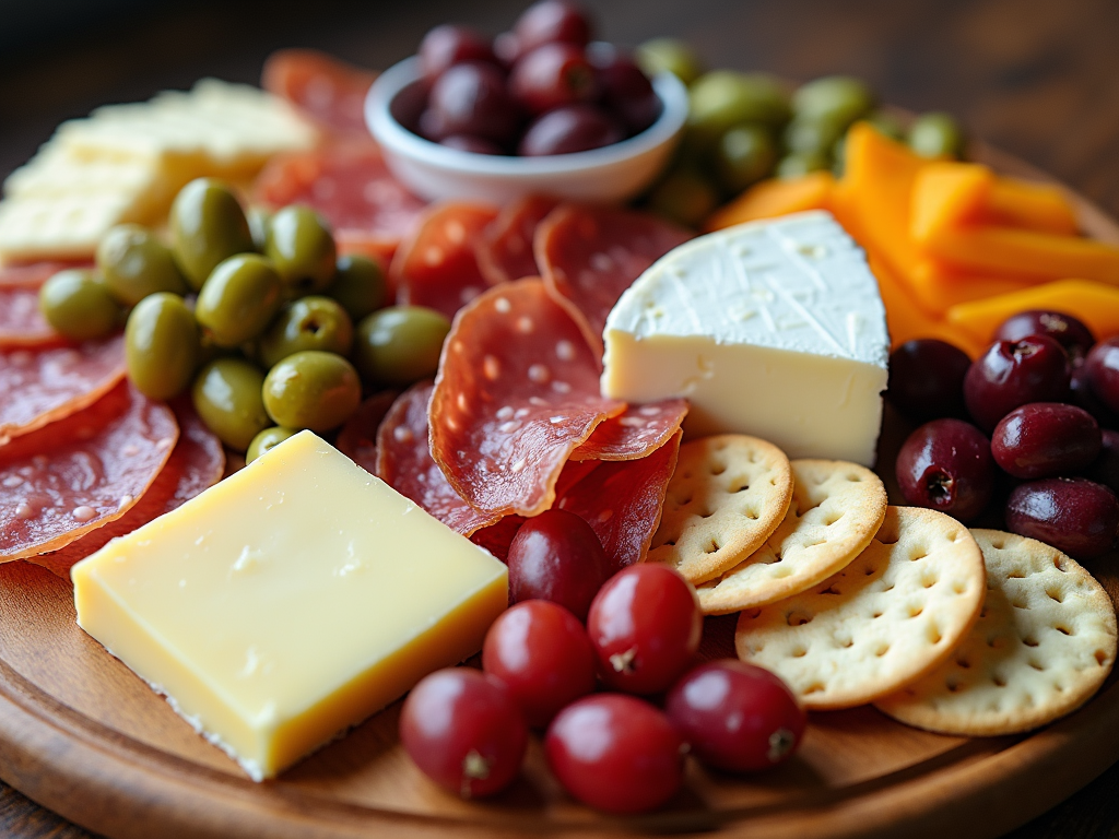 A delicious spread of food pairings perfect for a wine tasting party.