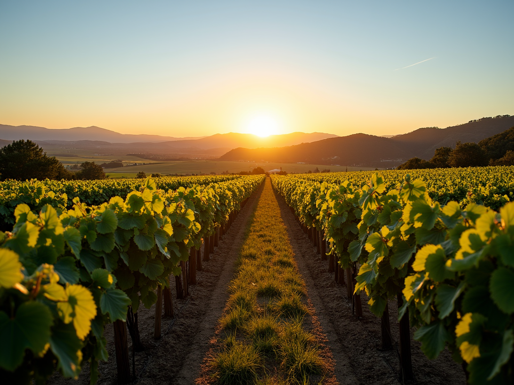 Scenic California vineyard, home to some of the best wines.