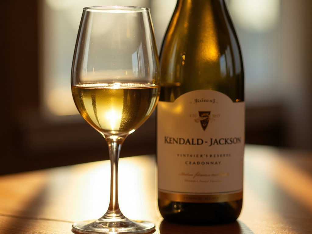 Glass of Kendall-Jackson Chardonnay