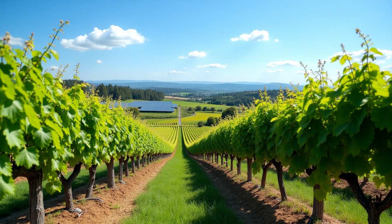 Sustainable vineyard in Sonoma County