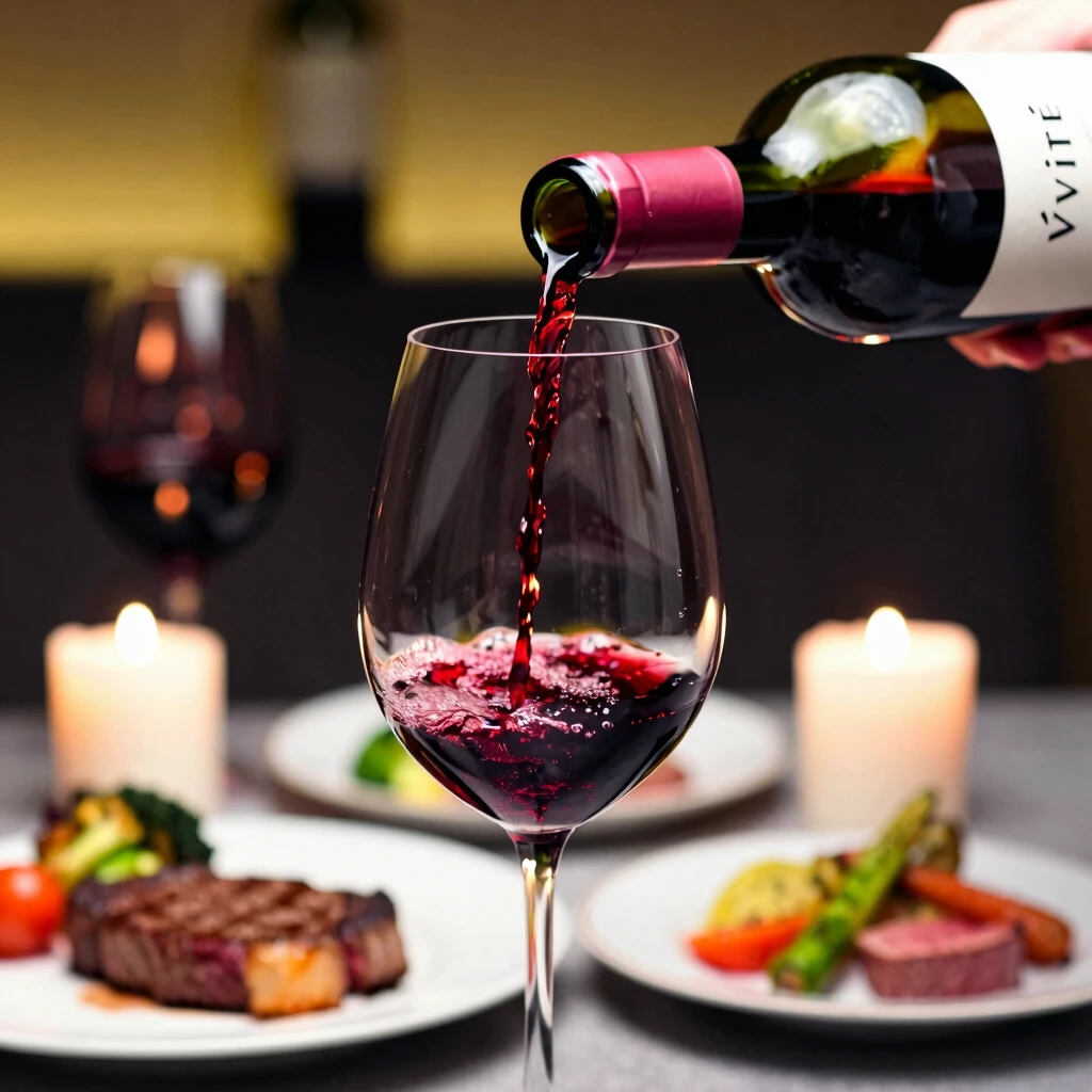 Captivating pour of Vérité red from Jackson Family Wines