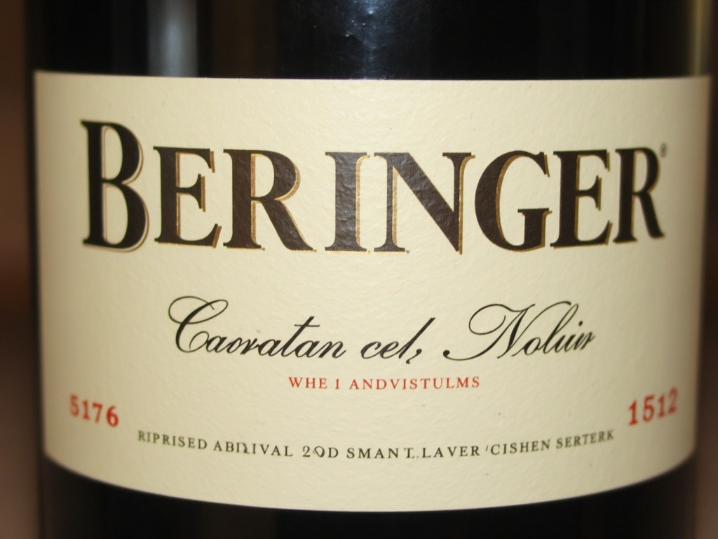 Understanding wine labels with Beringer.