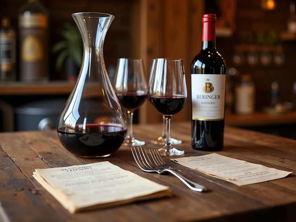 Beringer Merlot tasting experience