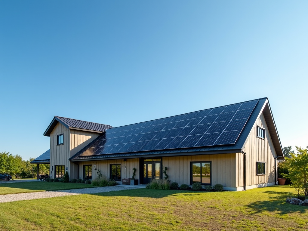 Winery with solar panels in Sonoma.