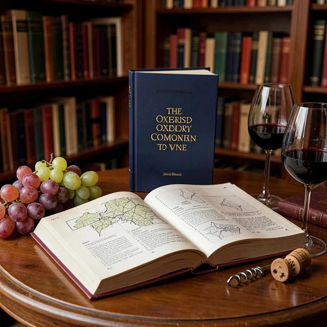 The latest fifth edition of The Oxford Companion to Wine on display
