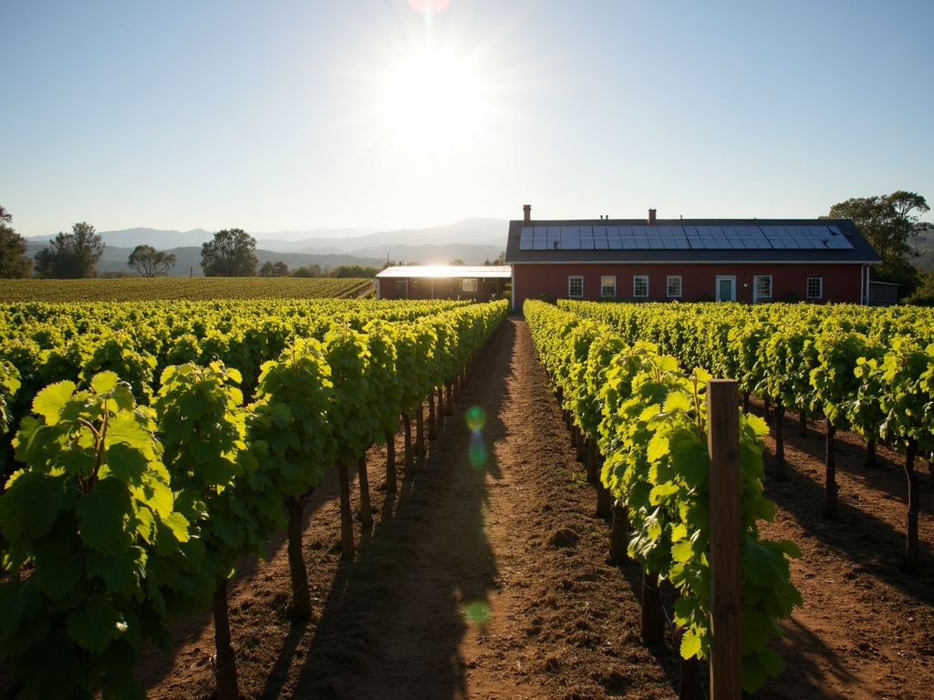 Beringer vineyard with sustainable features