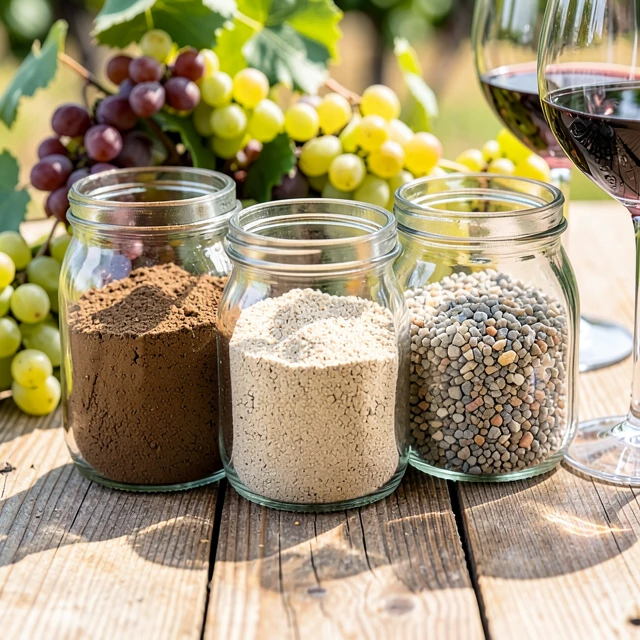 Different soil types that influence wine terroir