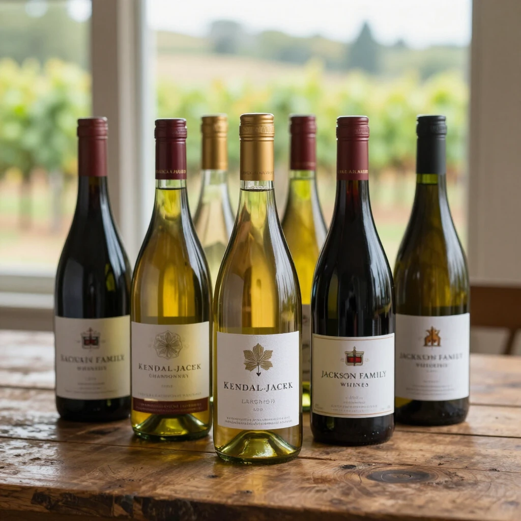 Selection of Jackson Family Wines bottles