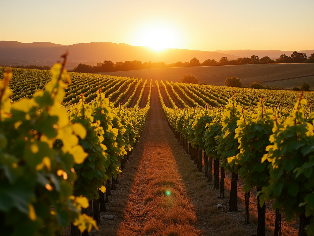 Jackson Family Wines vineyard at sunset