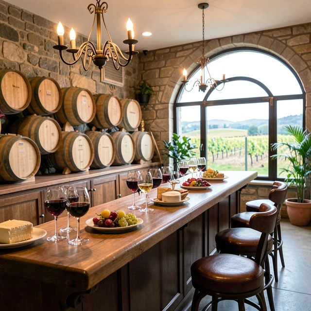 Intimate wine tasting session in Beringer's historic Old Winery