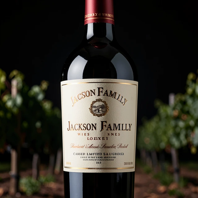 Close-up of a premium limited edition Cabernet from Jackson Family Wines