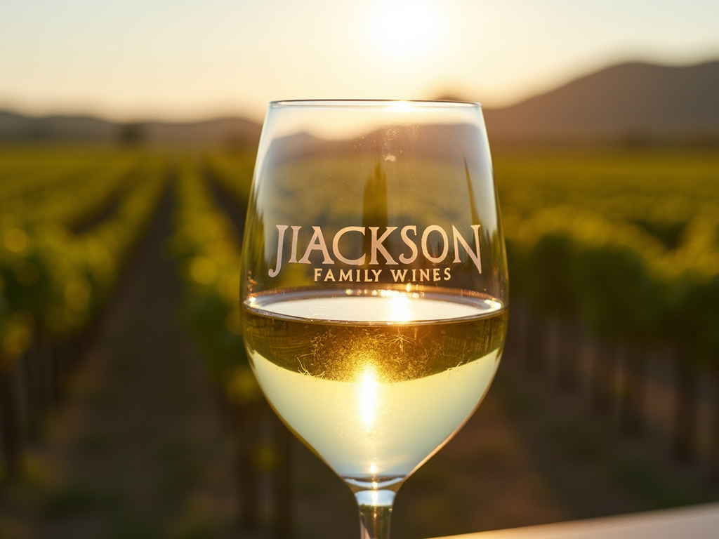 Glass of Jackson Family Wines' Chardonnay