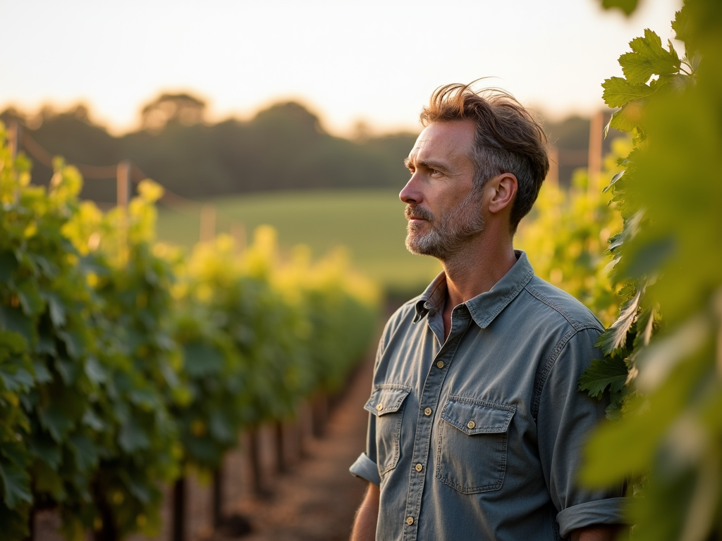 Jess Jackson, founder of Jackson Family Wines, in a vineyard.