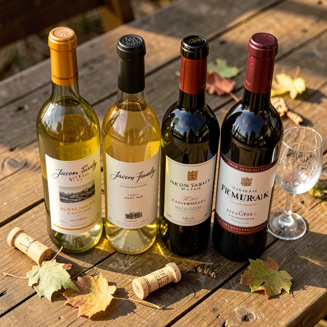 Assortment of premium Jackson Family Wines bottles