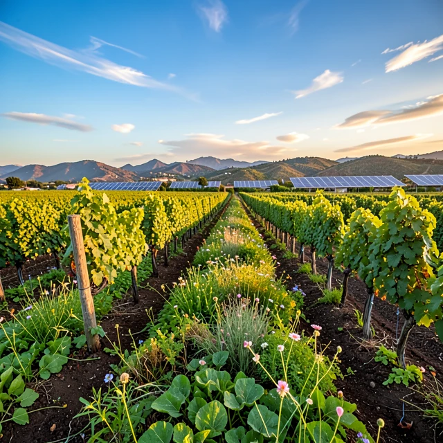 Sustainable vineyard showing regenerative practices at Jackson Family Wines