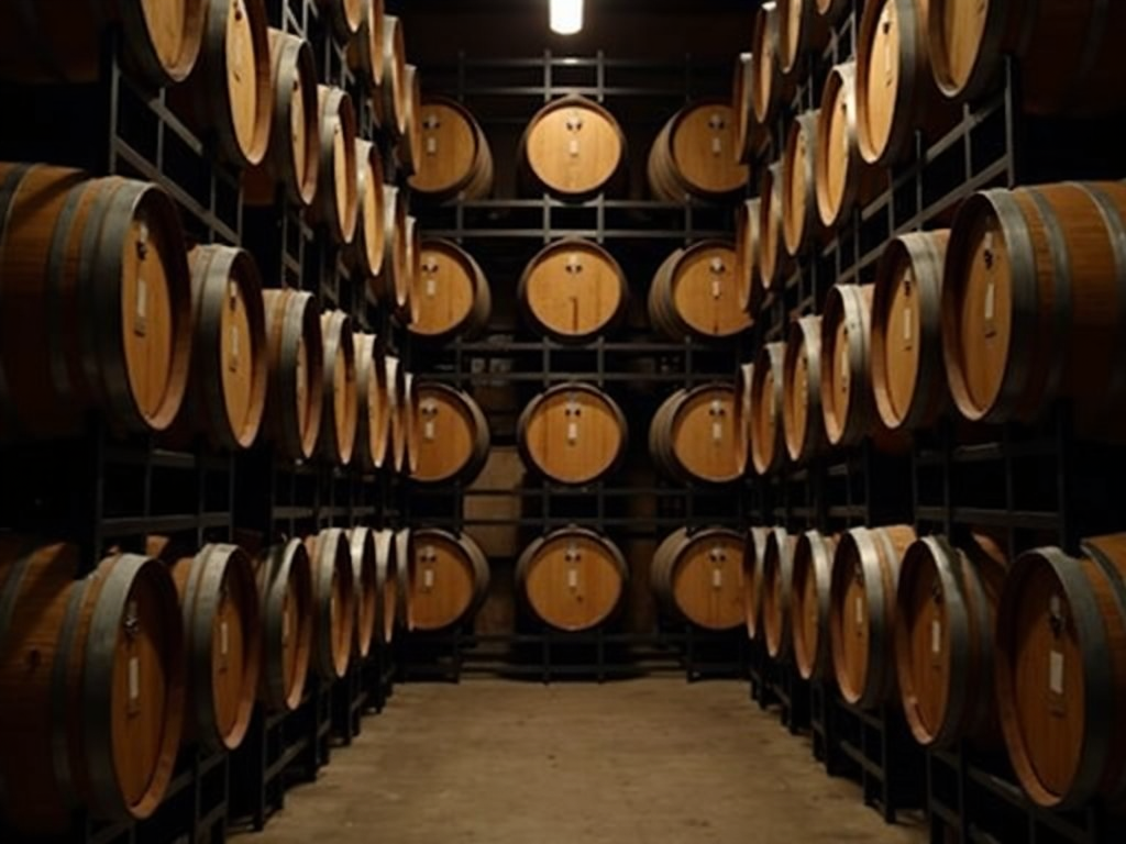 Beringer barrel room