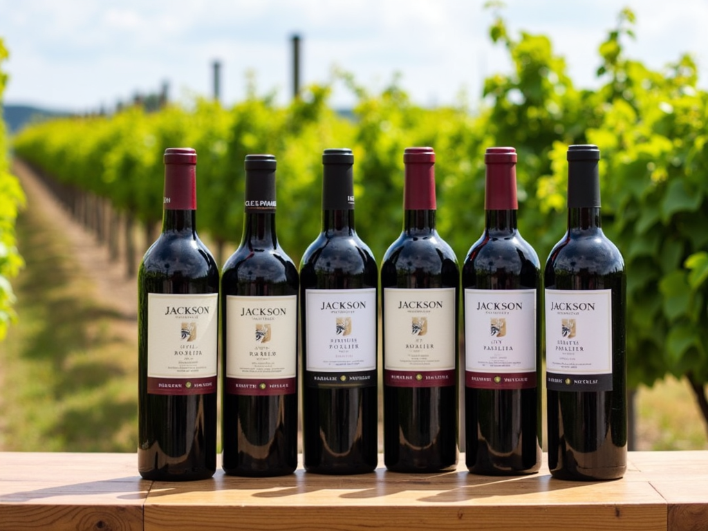 Selection of Jackson Family Wines bottles.