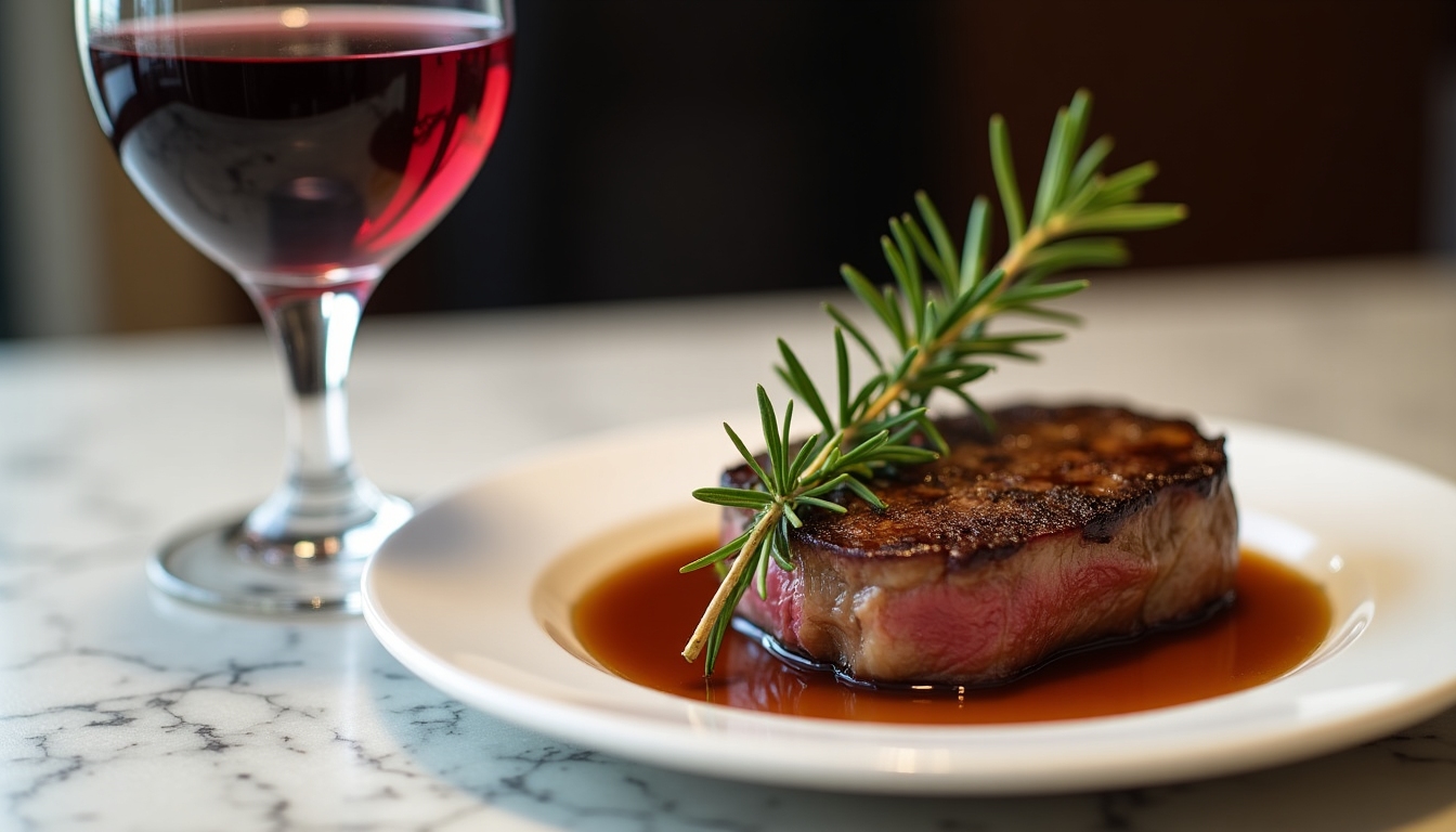 Cabernet Sauvignon paired with steak