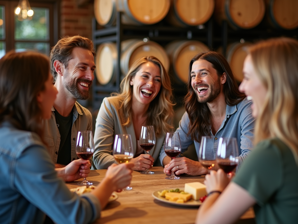 Wine tasting event at winery