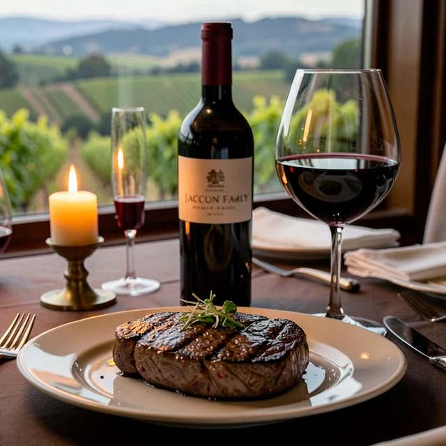 Steak paired with Jackson Family Wines Cabernet Sauvignon