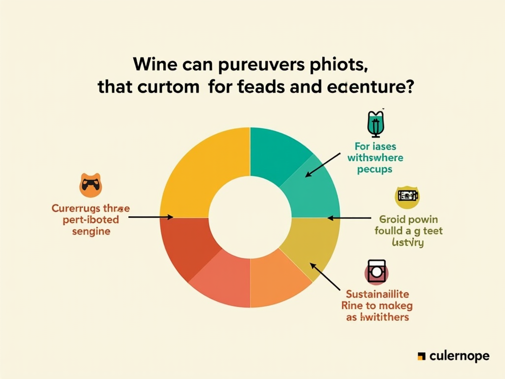 Pie chart illustrating what wine drinkers care about most, from cost to eco-friendliness.