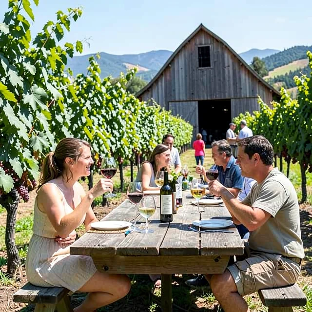 Wine tasting experience in Sonoma County vineyards