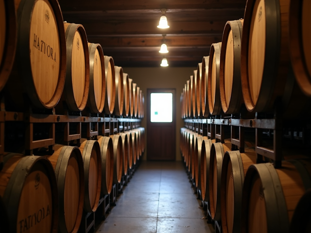 Barrel room at Hartford Family Winery
