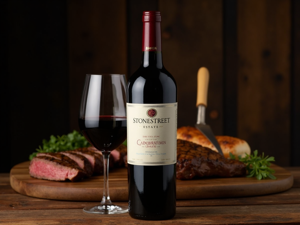 Stonestreet Estate Cabernet Sauvignon with steak dinner