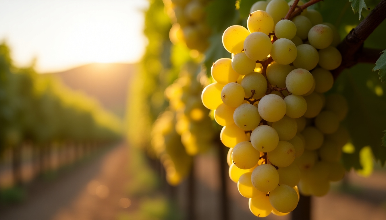 Chardonnay grapes at Sonoma vineyard