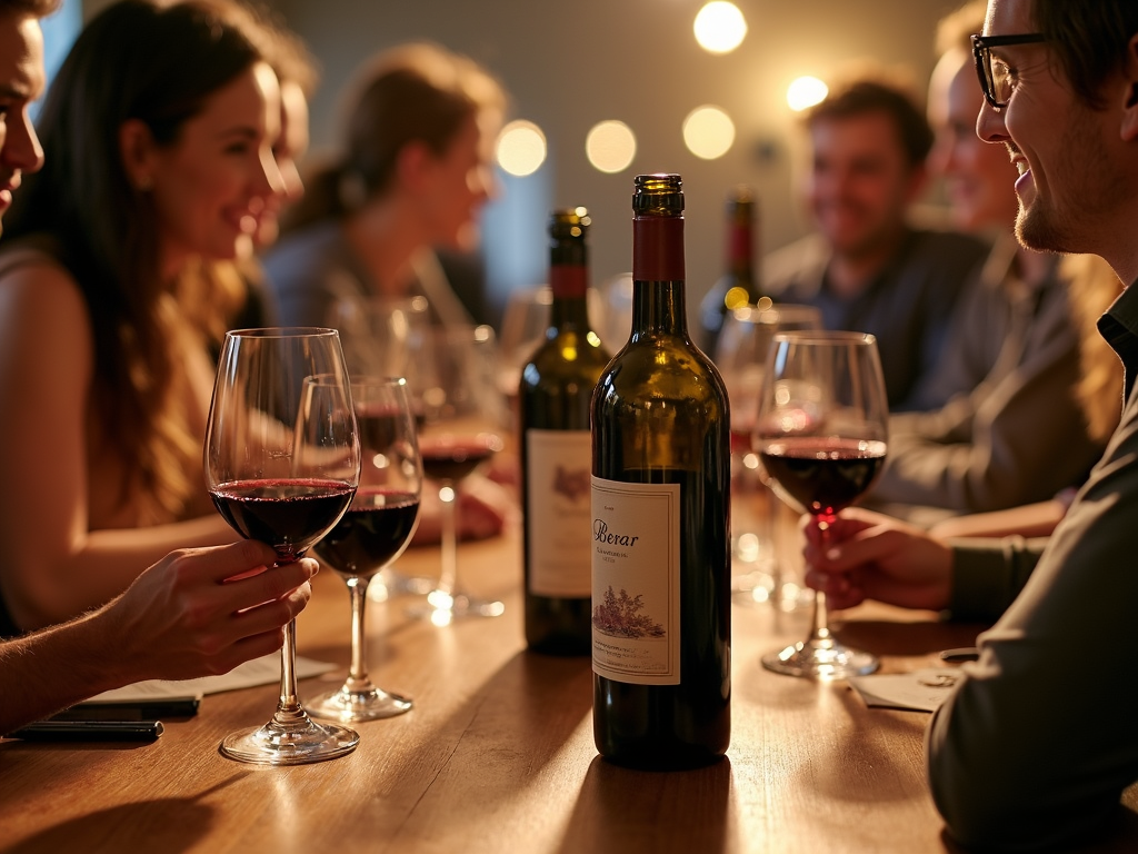 Friends at a wine tasting, exploring flavors shaped by different terroirs.