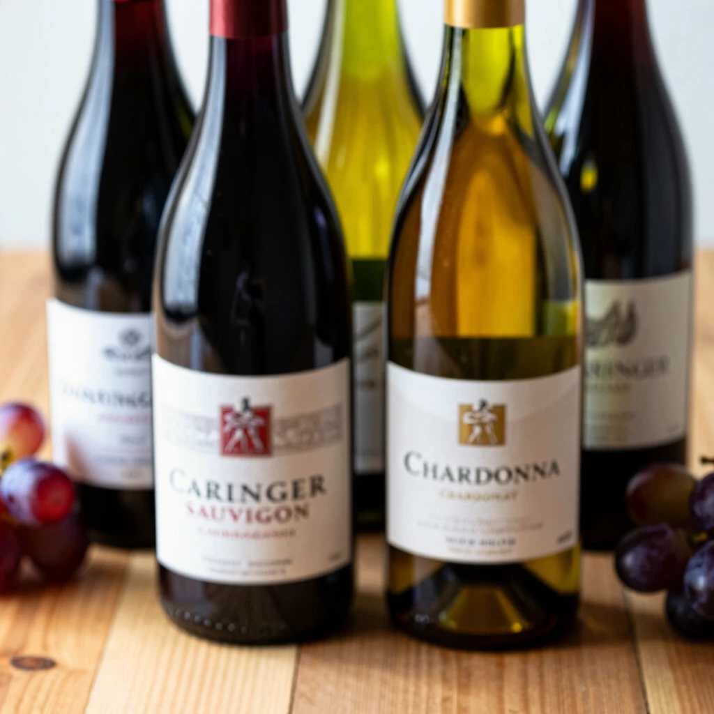 Selection of Beringer Wine Bottles