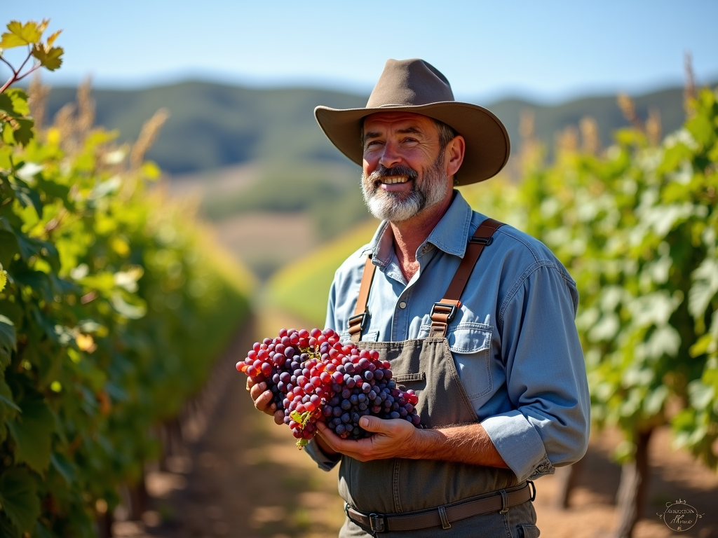 Winemaker at Jackson Family Wines vineyard