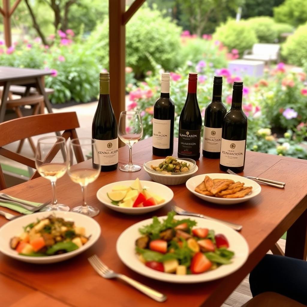 Wine and food pairing at Kendall-Jackson Estate Gardens